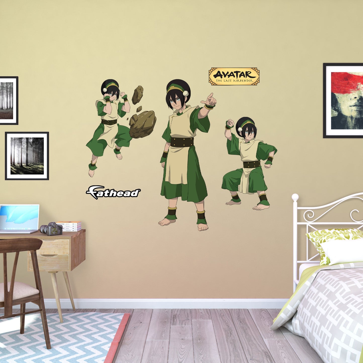 Avatar The Last Airbender: Toph RealBigs        - Officially Licensed Nickelodeon Removable     Adhesive Decal