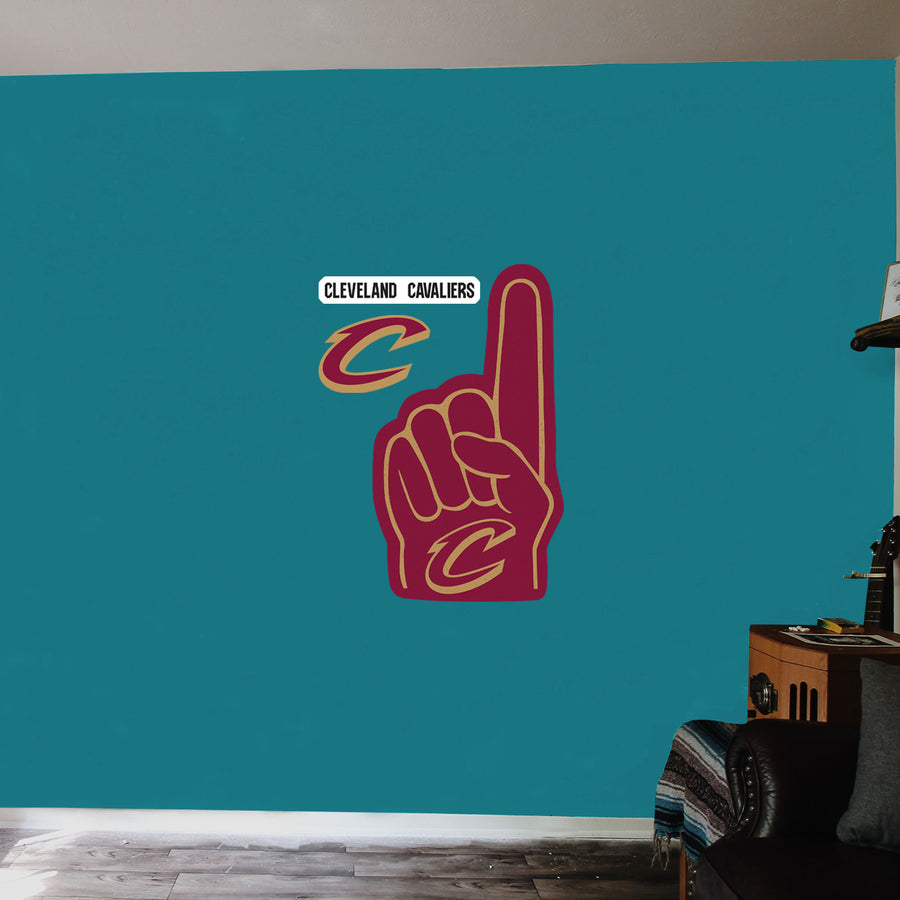 Cleveland Cavaliers - RealBig Foam Finger Collection - Official NBA - Reusable Vinyl Wall Decals