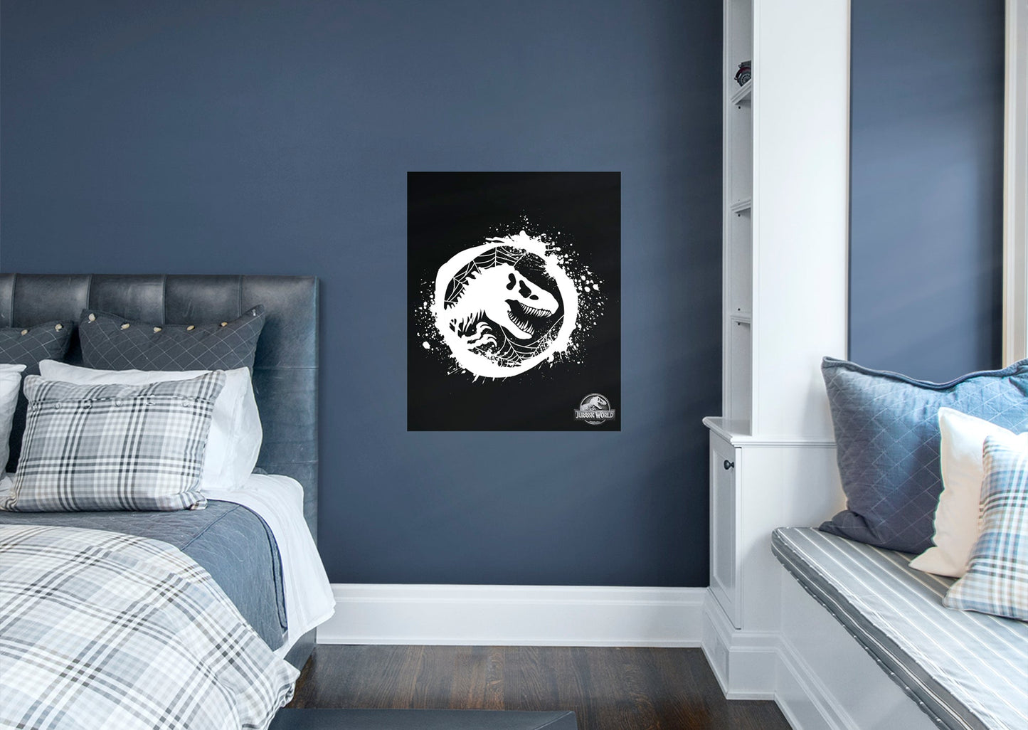 Jurassic World:  Halloween Web Logo Mural        - Officially Licensed NBC Universal Removable Wall   Adhesive Decal