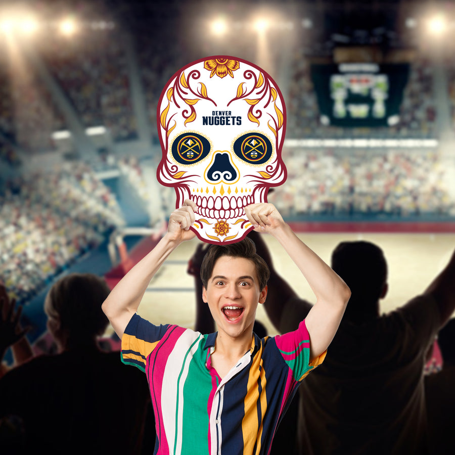 Skull - Big Head - Official NBA - Denver Nuggets - Foam Core Cutout