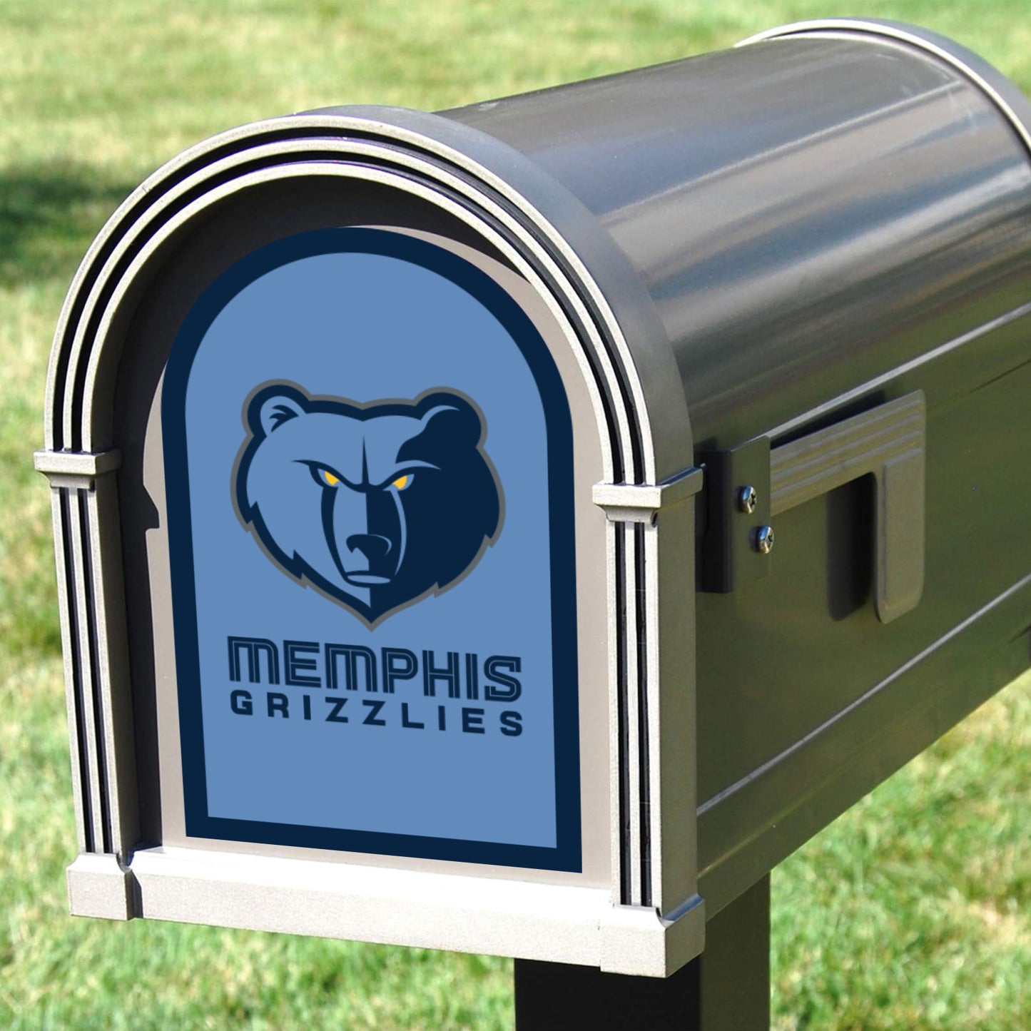 Memphis Grizzlies:  Mailbox Logo        - Officially Licensed NBA    Outdoor Graphic