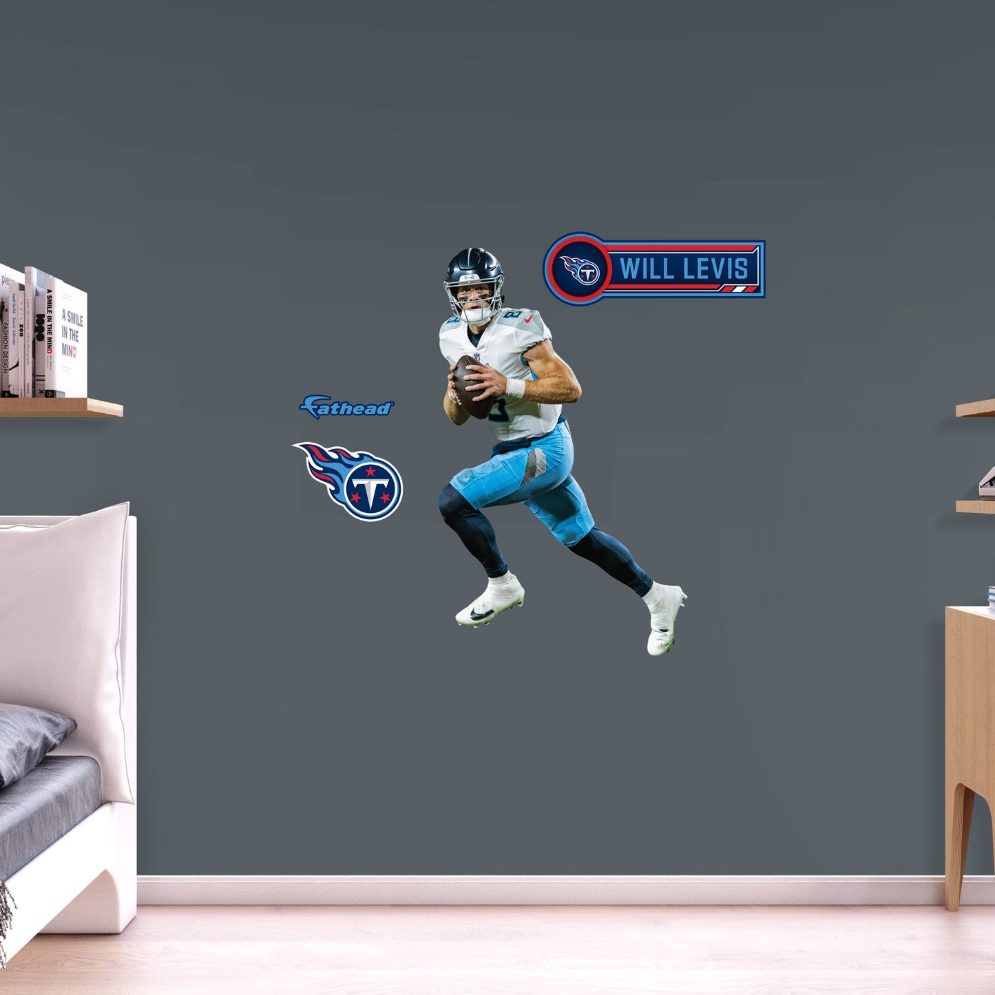 Tennessee Titans: Will Levis         - Officially Licensed NFL Removable     Adhesive Decal