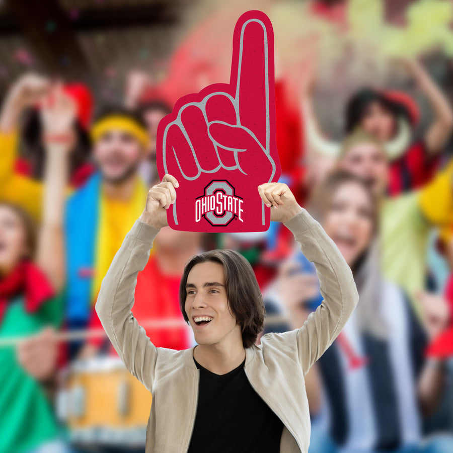 Foam Finger - Big Head - Official NCAA - Ohio State Buckeyes - Foam Core Cutout