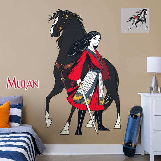 Mulan and Mushu from Mulan Official Lifesize Cardboard Cutout
