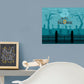Halloween:  Cemetery Mural        -   Removable Wall   Adhesive Decal
