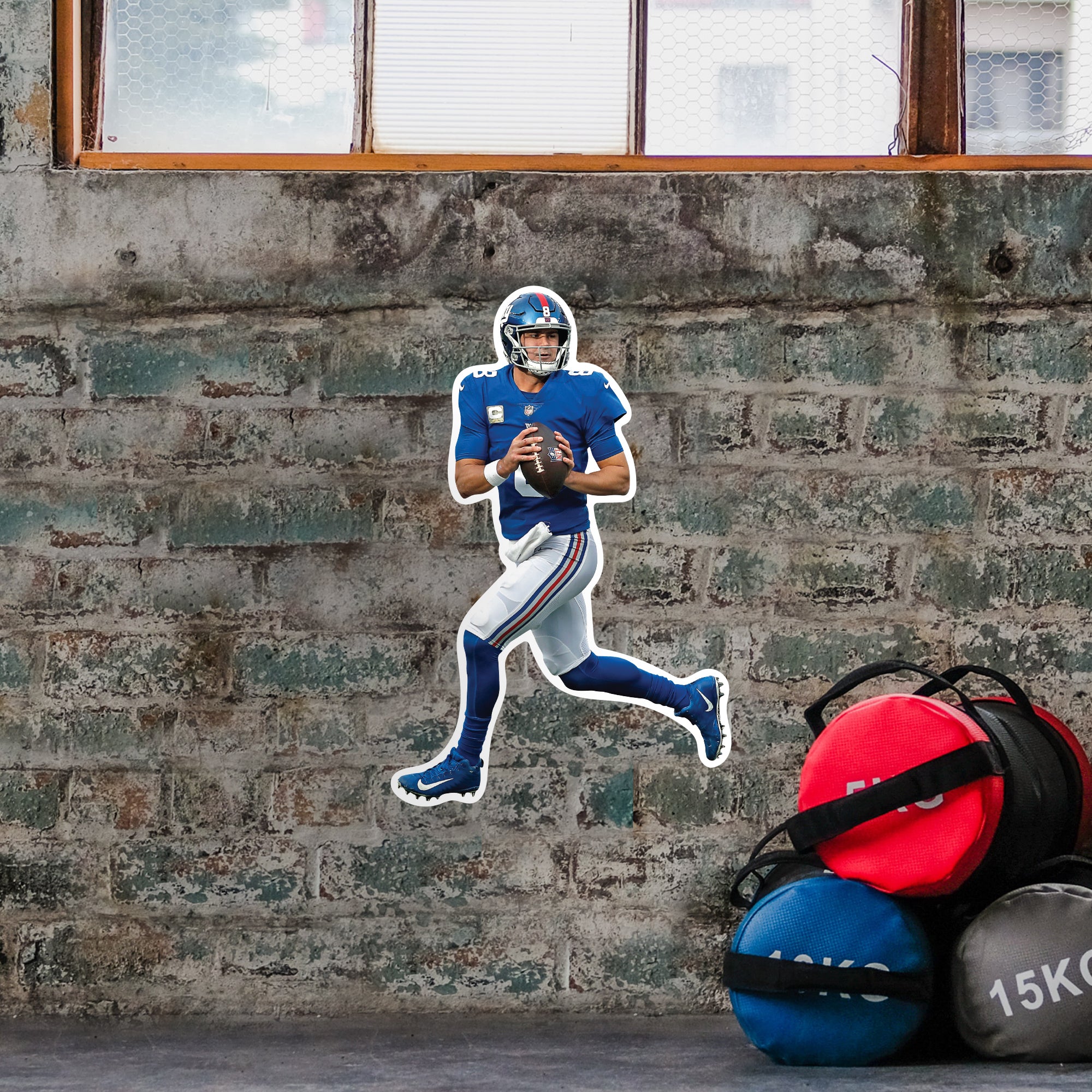 New York Giants: Daniel Jones 2022 Mini Cardstock Cutout