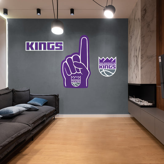 Sacramento Kings:  2022  Foam Finger        - Officially Licensed NBA Removable     Adhesive Decal