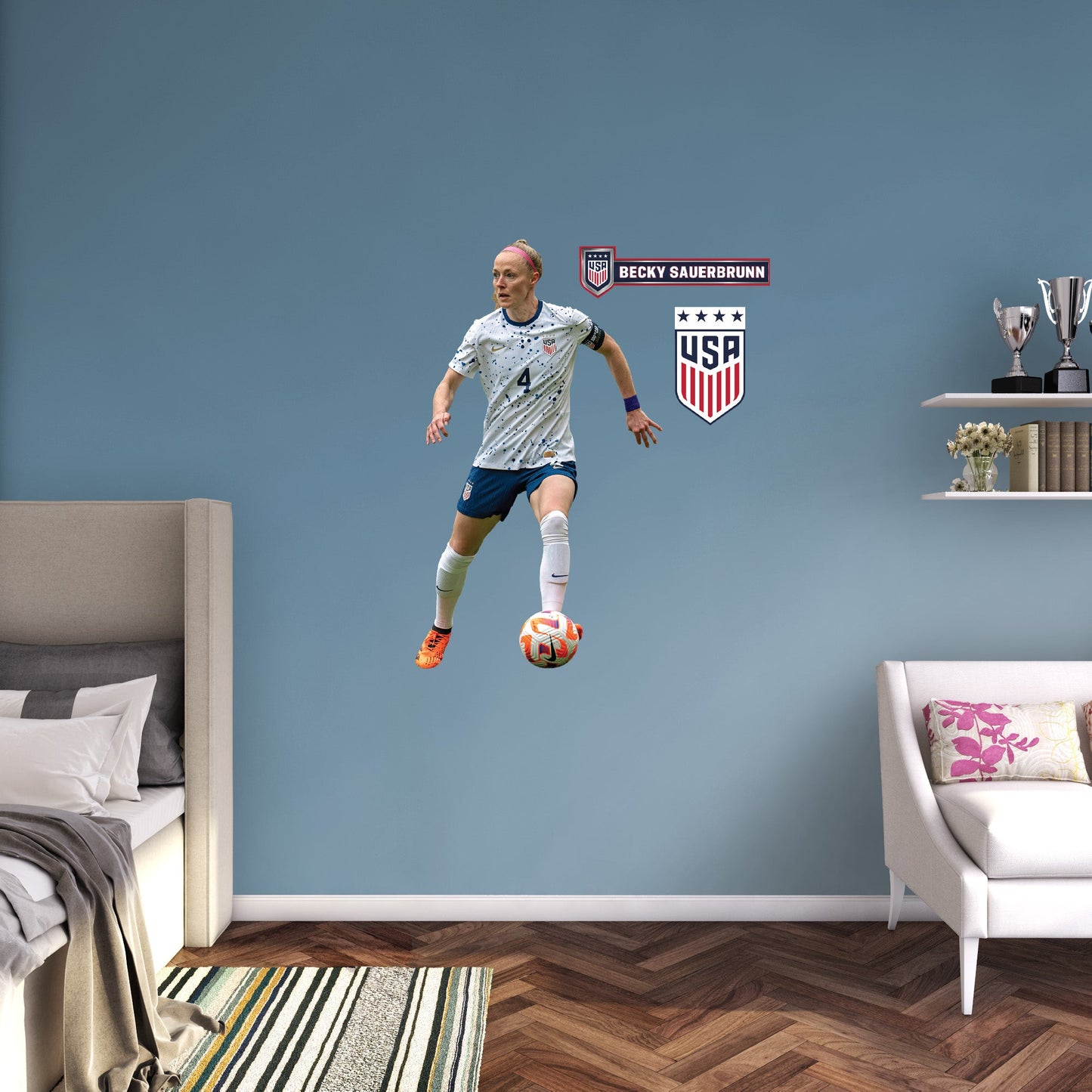 Becky Sauerbrunn         - Officially Licensed USWNT Removable     Adhesive Decal