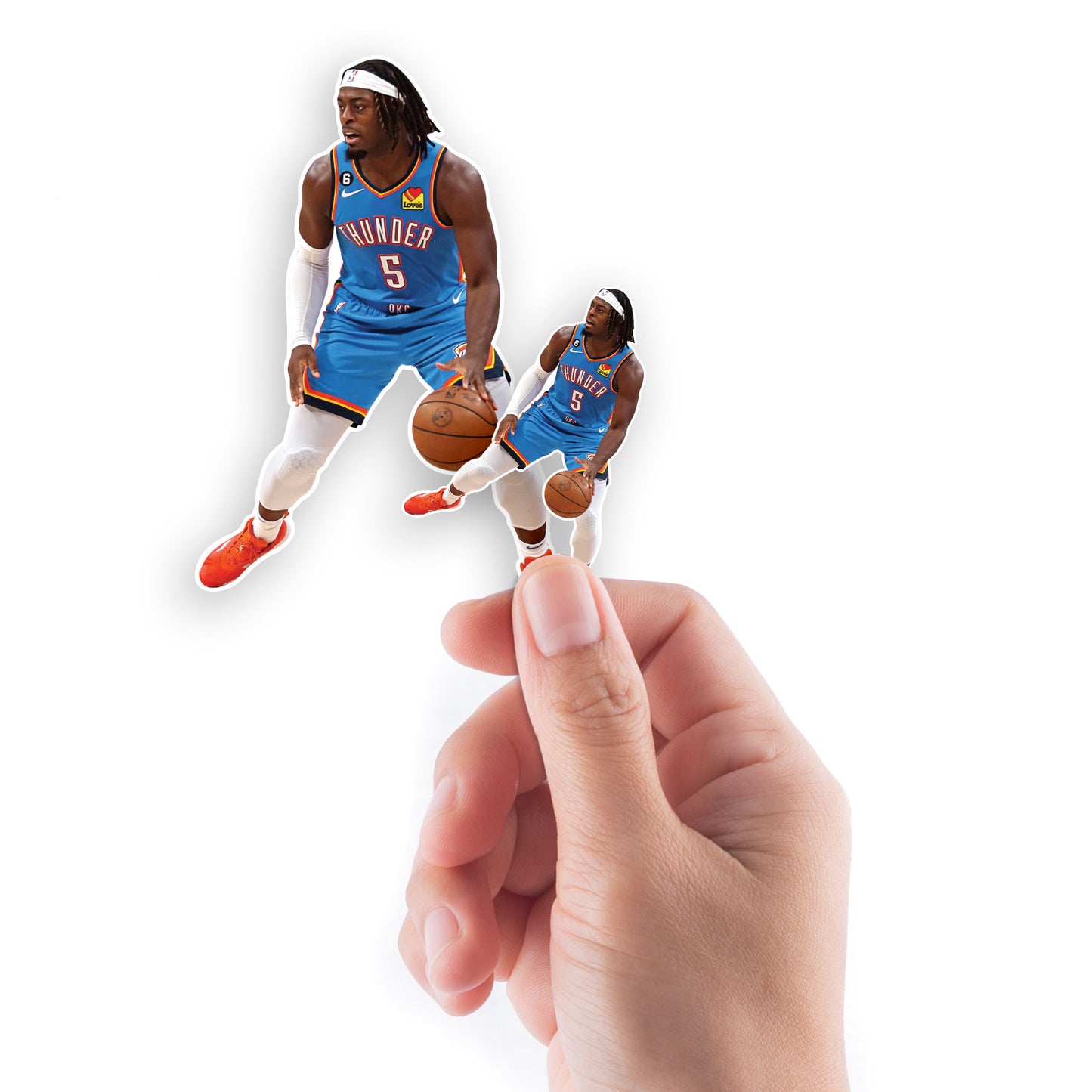 Oklahoma State Thunder: Luguentz Dort Minis - Officially Licensed NBA Removable Adhesive Decal