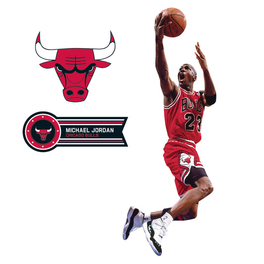 Chicago Bulls: Michael Jordan Air Poster - Officially Licensed NBA Rem –  Fathead
