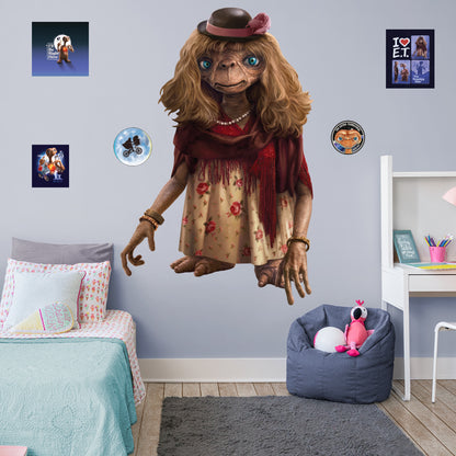E.T.: E.T. Dress Disguise RealBig        - Officially Licensed NBC Universal Removable     Adhesive Decal