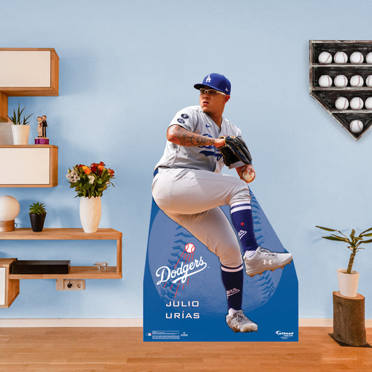 Los Angeles Dodgers: Julio Urías   Life-Size   Foam Core Cutout  - Officially Licensed MLB    Stand Out