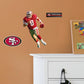 San Francisco 49ers: Steve Young  Legend        - Officially Licensed NFL Removable Wall   Adhesive Decal