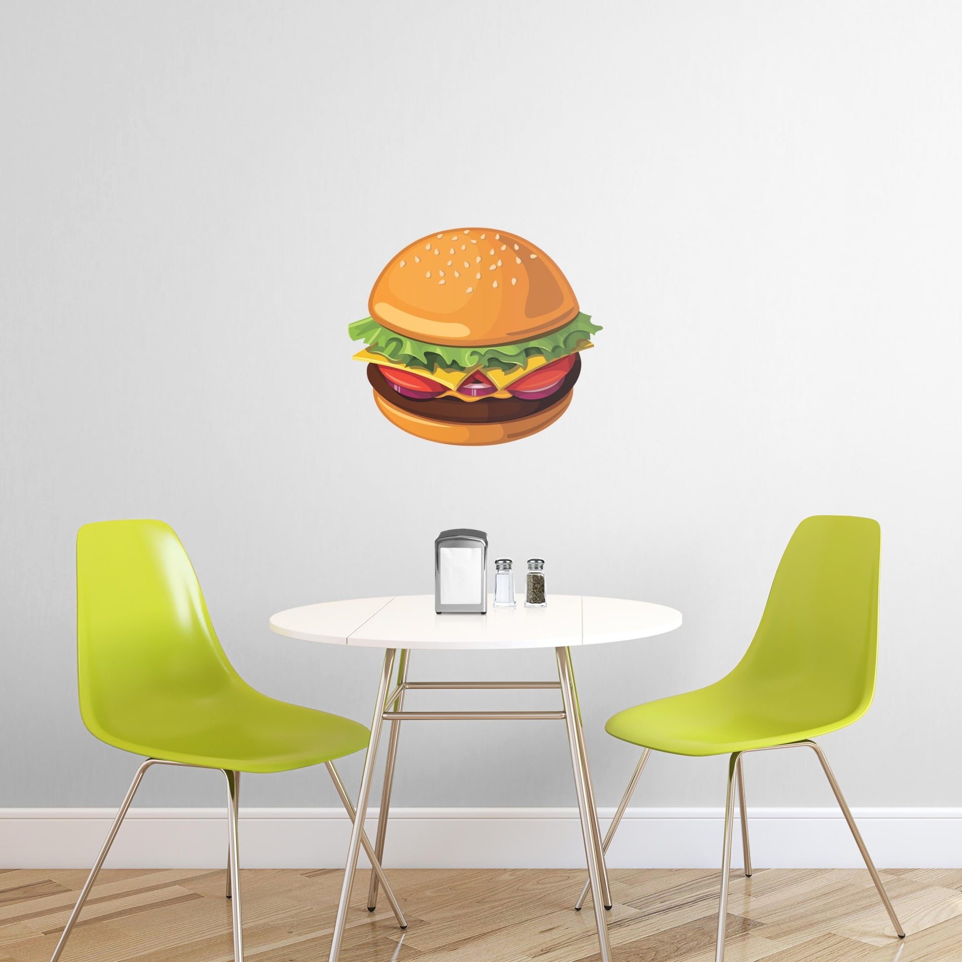 X-Large Cheeseburger + 2 Decals (30"W x 23"H)