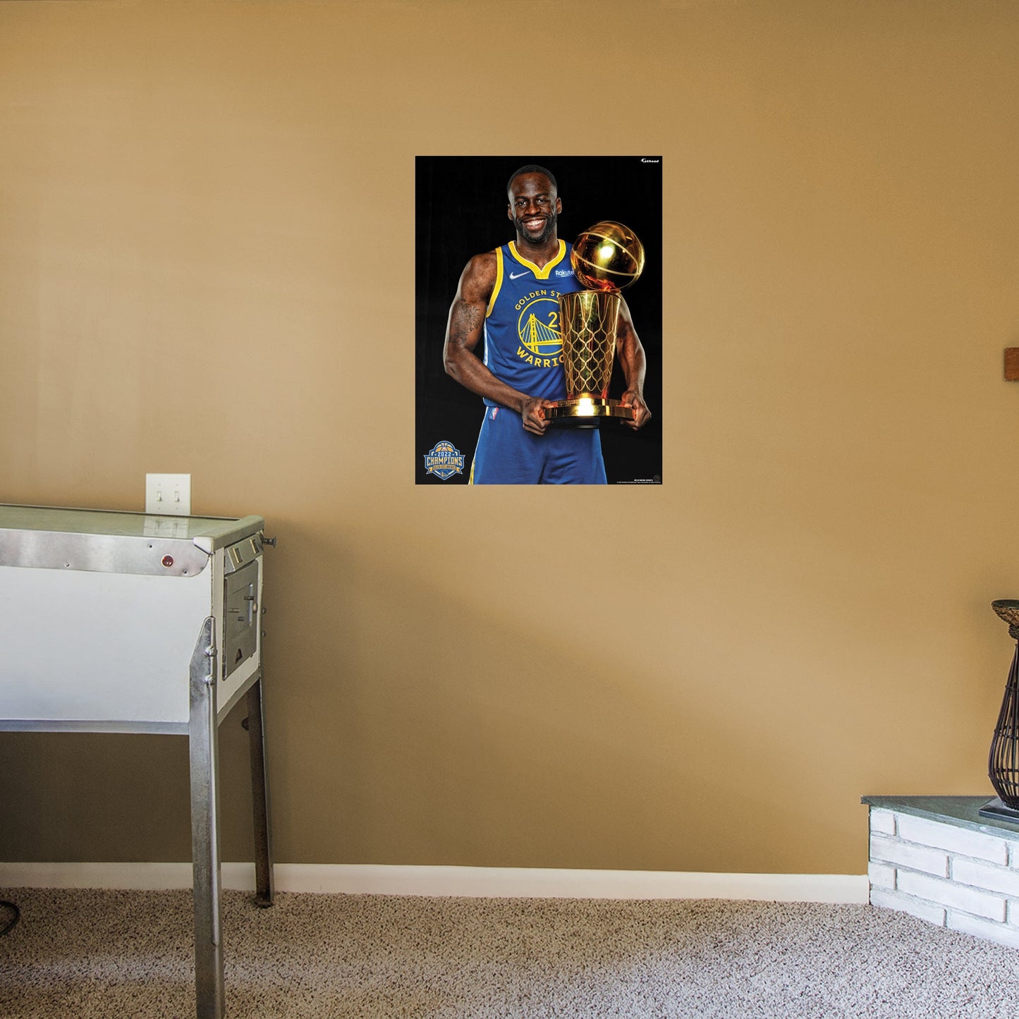 Golden State Warriors: Draymond Green 2022 Champion Trophy Poster - Officially Licensed NBA Removable Adhesive Decal