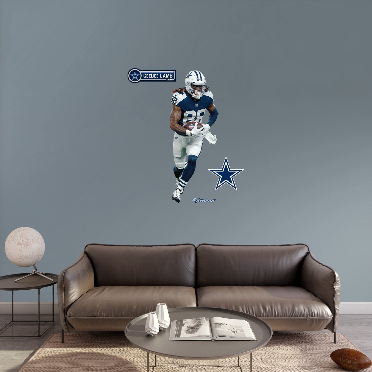 Dallas Cowboys: CeeDee Lamb  Throwback        - Officially Licensed NFL Removable     Adhesive Decal