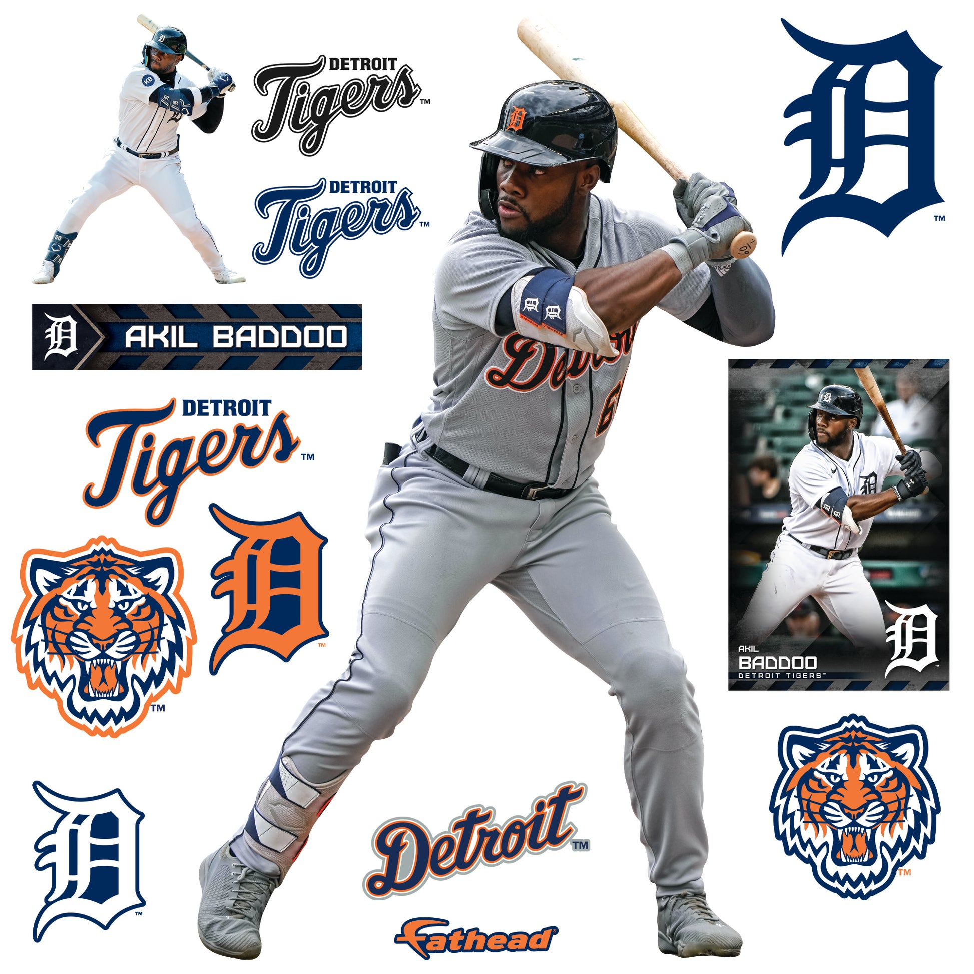 Baddoo Exclusive! Akil Baddoo #60 Detroit Tigers 2022 Autographed