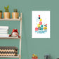 Wall-E Festive Cheer: Wall-E & EVE Gift Containment Mural - Officially Licensed Disney Removable Adhesive Decal