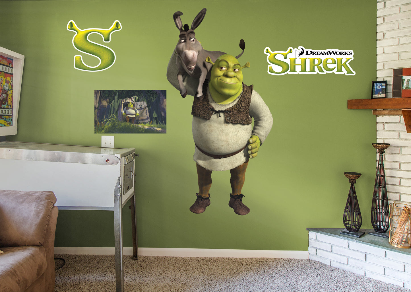 Shrek: Shrek and Donkey RealBig        - Officially Licensed NBC Universal Removable     Adhesive Decal