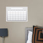 Calendars: Grey One Month Calendar Dry Erase - Removable Adhesive Decal