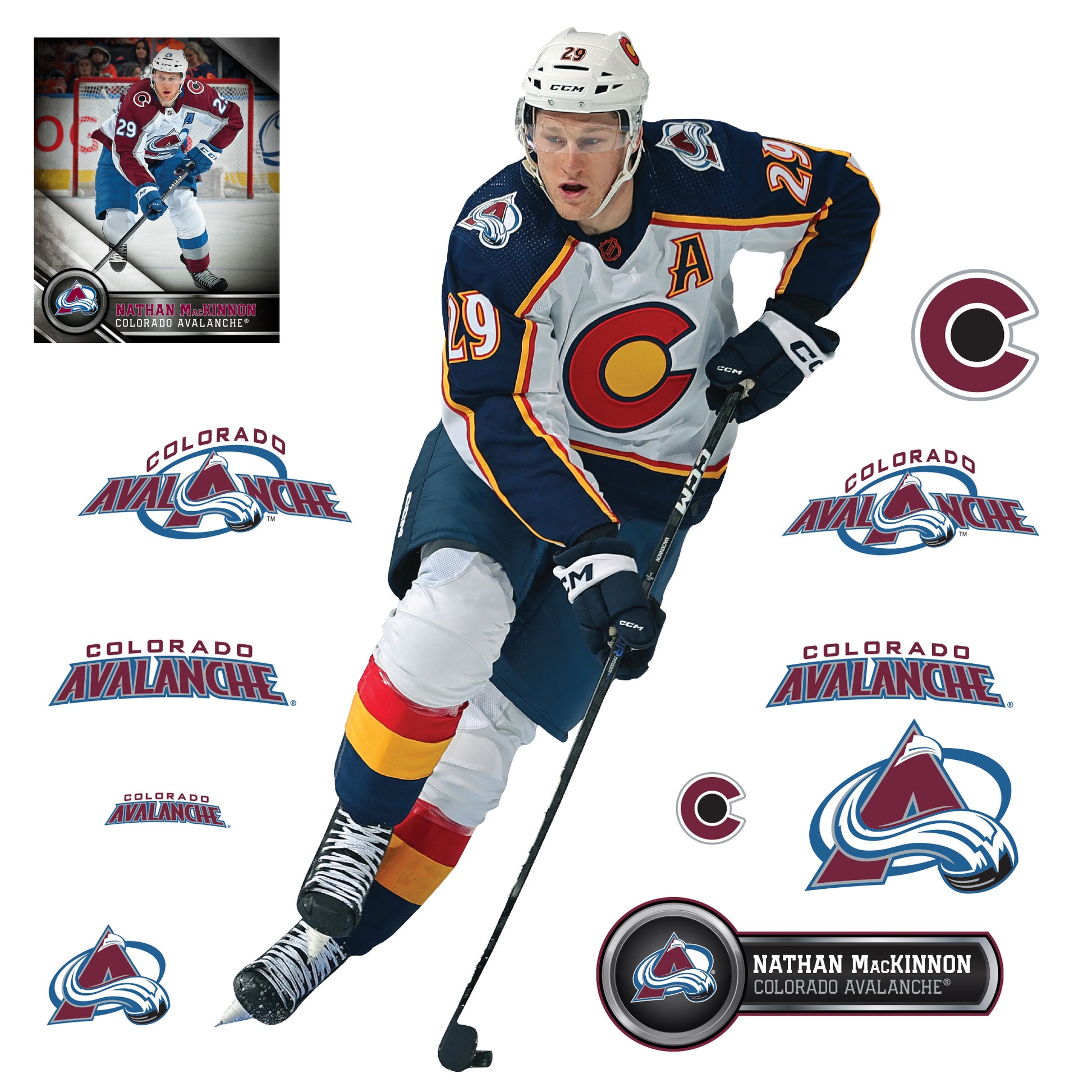 Colorado Avalanche: Nathan MacKinnon 2023 - Officially Licensed