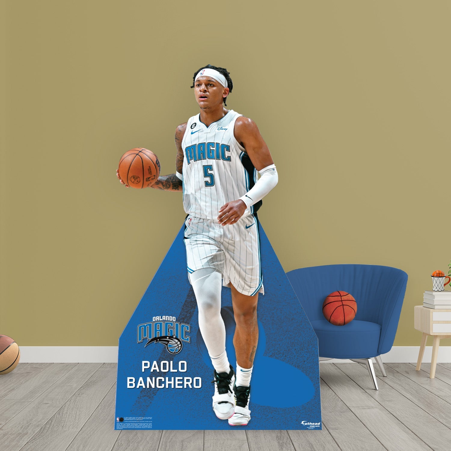 Nba Player Controller Stand Paolo Banchero - Life-Size Stand Out - Official NBA - Orlando Magic ...