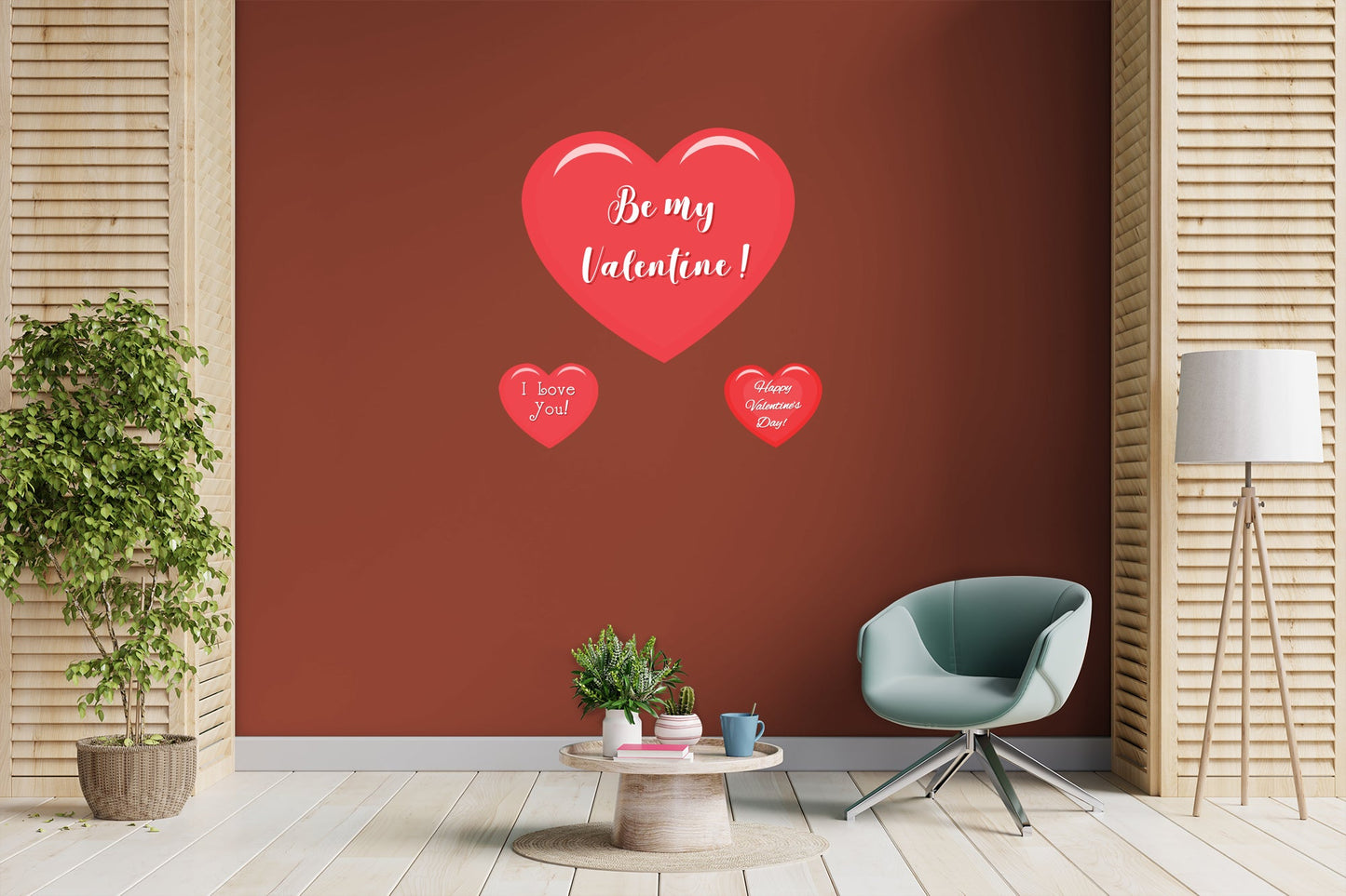 Valentine's Day: Be My Valentine Icon - Removable Adhesive Decal