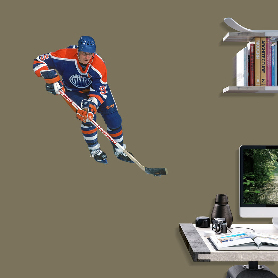 Wayne Gretzky - RealBig Collection - Official NHL - Edmonton Oilers - Reusable Vinyl Wall Decals #1