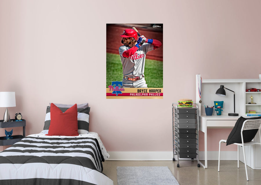 Bryce Harper - GameStars Series - Peel & Stick Poster - Official MLB - Philadelphia Phillies - Reusable Vinyl Wall Decal