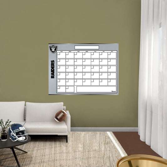Las Vegas Raiders: Dry Erase Calendar - Officially Licensed NFL Removable Adhesive Decal