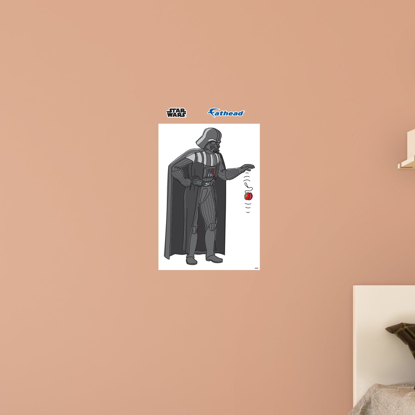 Darth Vader Playing With YoyoPoster        - Officially Licensed Star Wars Removable     Adhesive Decal