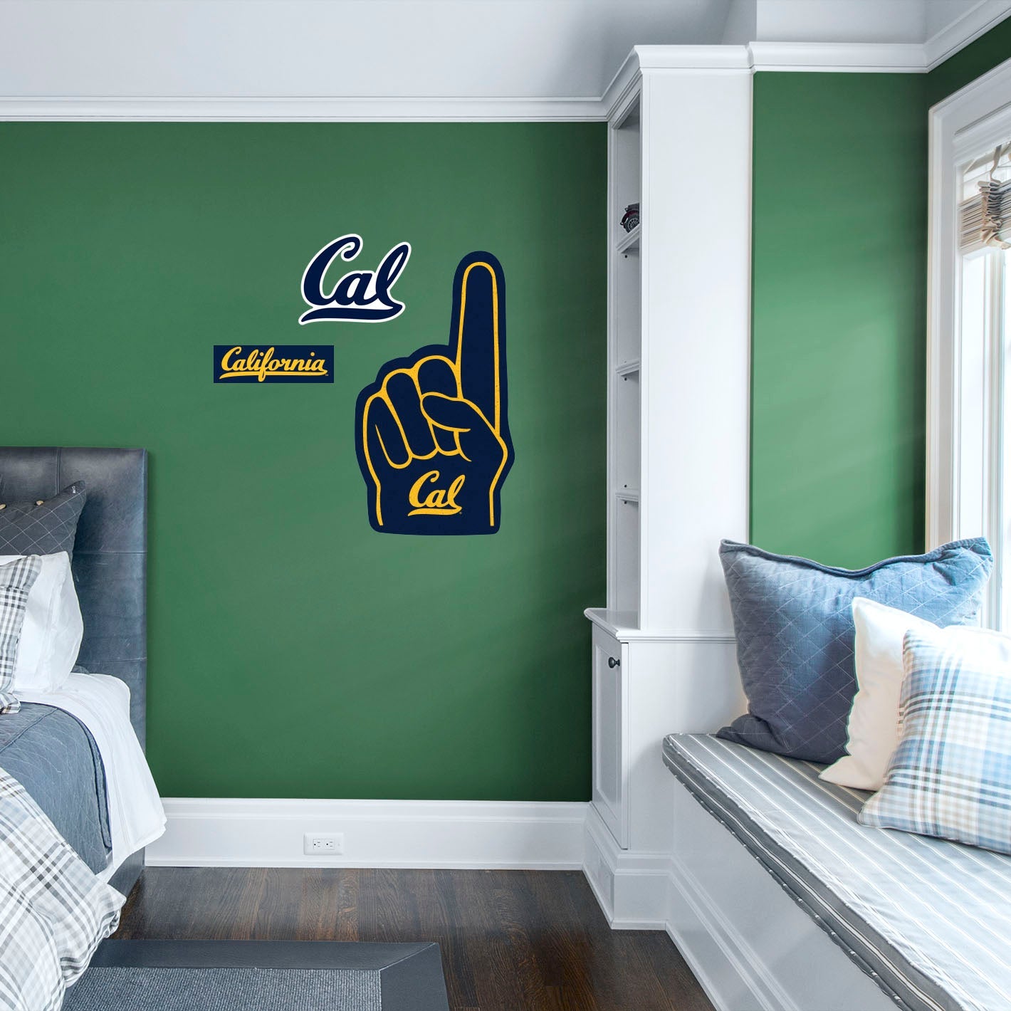 California Golden Bears: Foam Finger - Officially Licensed NCAA Removable Adhesive Decal
