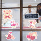 Valentine's Day: Lovely Window Clings - Removable Window Static Decal