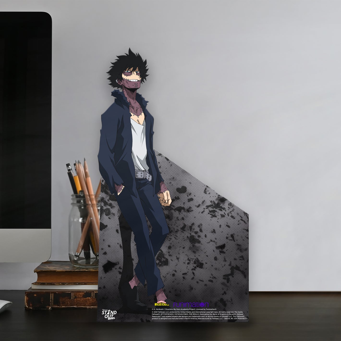 My Hero Academia: Dabi Standout Mini Cardstock Cutout - Officially Licensed Funimation Stand Out