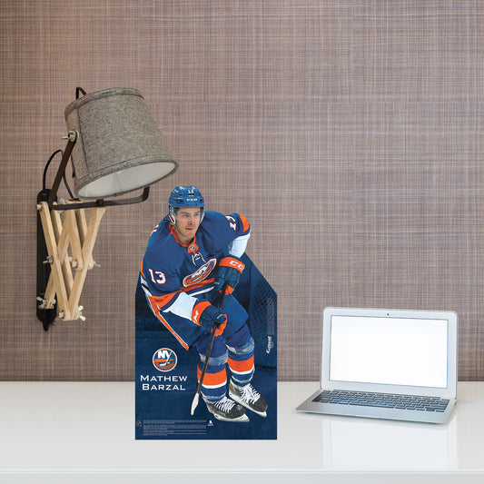 New York Islanders: Mathew Barzal 2021  Mini   Cardstock Cutout  - Officially Licensed NHL    Stand Out