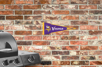 Minnesota Vikings:  Alumigraphic Pennant        - Officially Licensed NFL    Outdoor Graphic