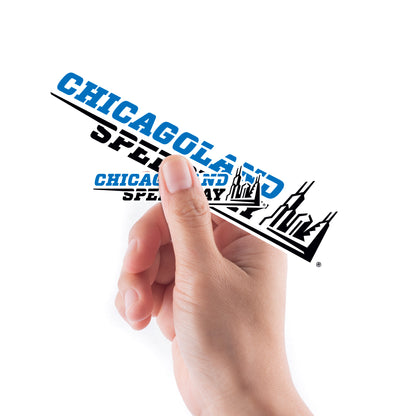 Chicagoland Speedway - 5 Logo Minis (Mixed Sizes) - Official NASCAR - Reusable Vinyl Decals