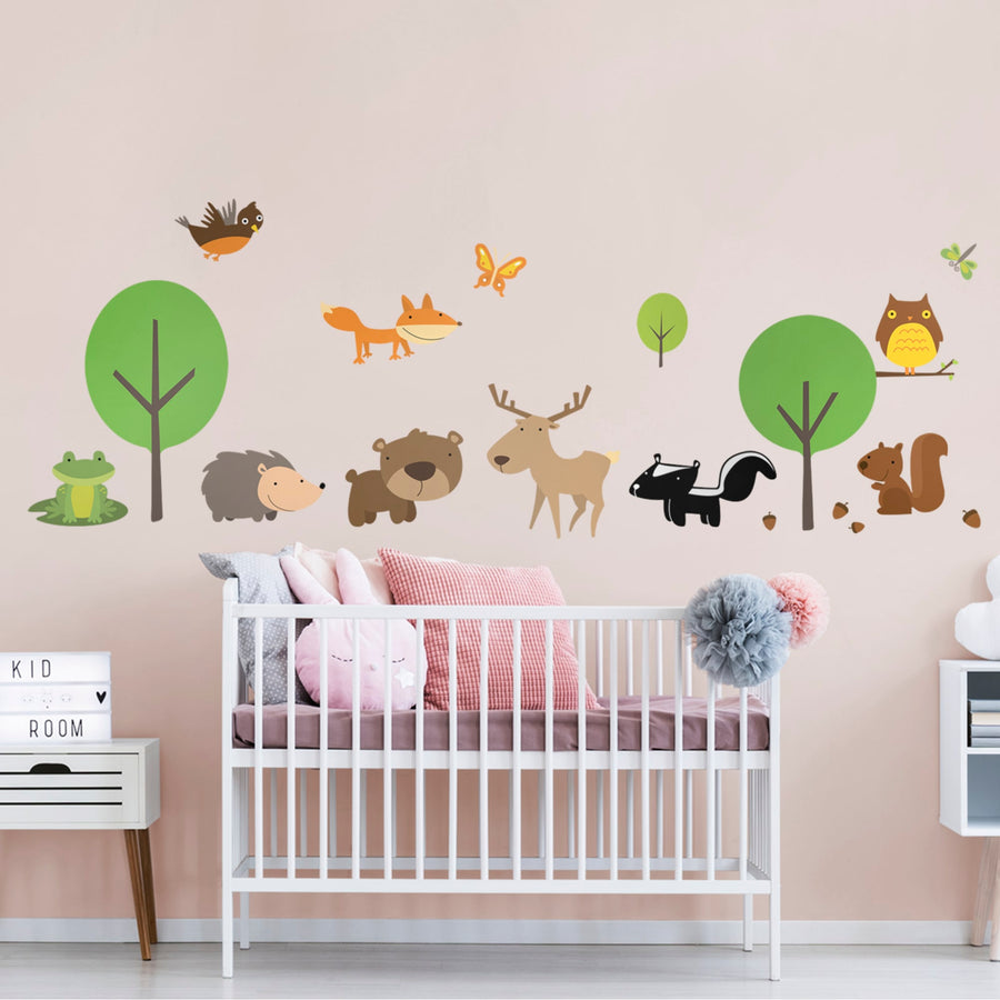 Nursery: Cartoon Wildlife Collection - Removable Vinyl Decal