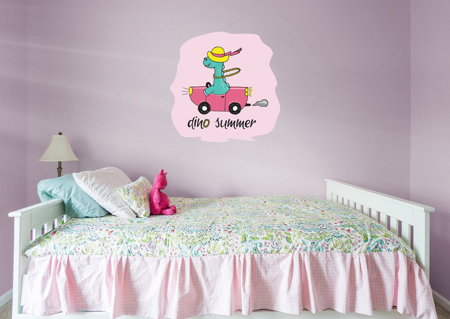 Dinosaurs:  Dino Summer Icon        -   Removable Wall   Adhesive Decal