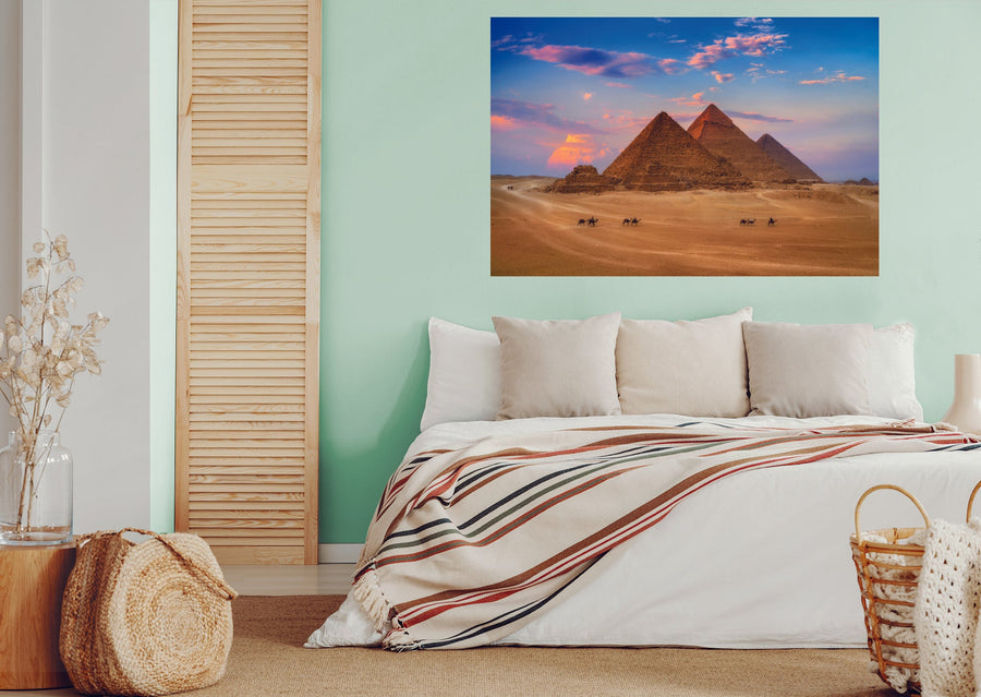 Popular Landmarks: Great Pyramid of Giza Realistic Poster - Removable Adhesive Decal
