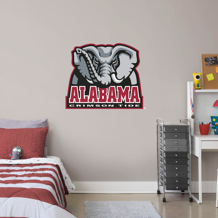 Alabama Crimson Tide - RealBig Logo Collection - Official NCAA - Reusable Vinyl Wall Decals