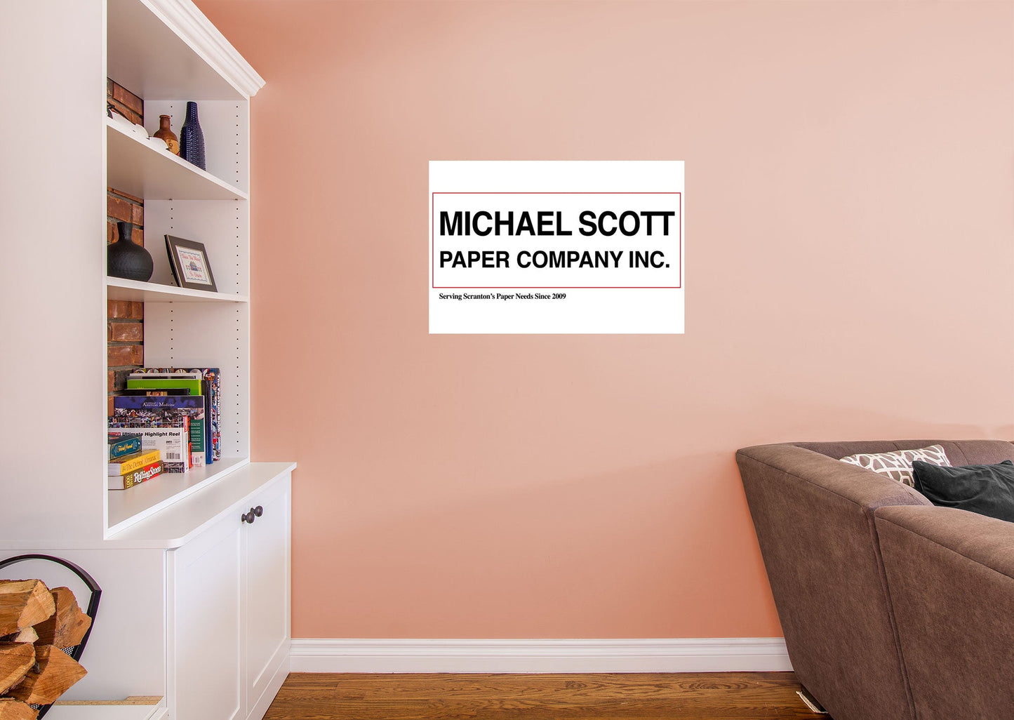 The Office: Michael Scott Paper Mural        - Officially Licensed NBC Universal Removable Wall   Adhesive Decal