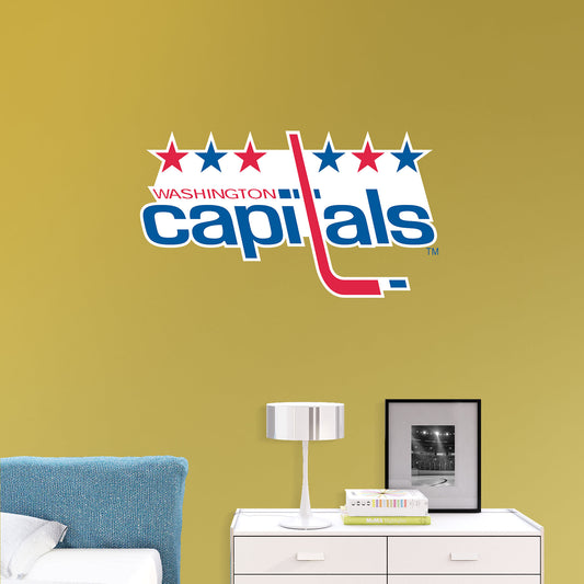 Washington Capitals: Vintage Logo - Officially Licensed NHL Removable Wall Decal