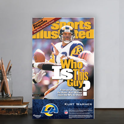 St. Louis Rams: Kurt Warner October 1999 Sports Illustrated Cover  Mini   Cardstock Cutout  - Officially Licensed NFL    Stand Out