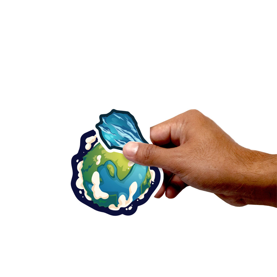 Sheet of 5 -Planets: Planets Minis        -   Removable    Adhesive Decal