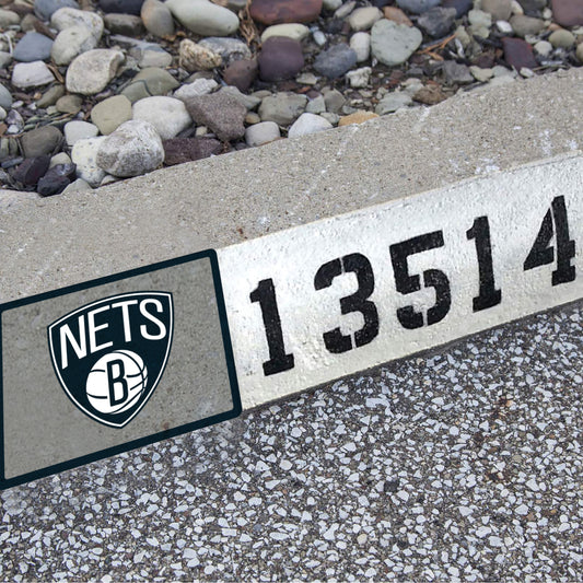 Brooklyn Nets: Address Block Logo - Officially Licensed NBA Outdoor Graphic
