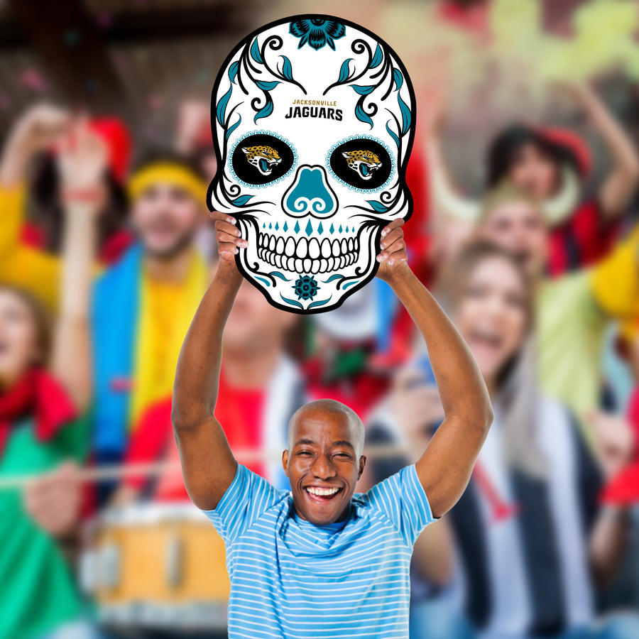 Skull - Big Head - Official NFL - Jacksonville Jaguars - Foam Core Cutout