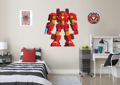 Avengers: Mech Strike: Iron Man RealBig        - Officially Licensed Marvel Removable Wall   Adhesive Decal