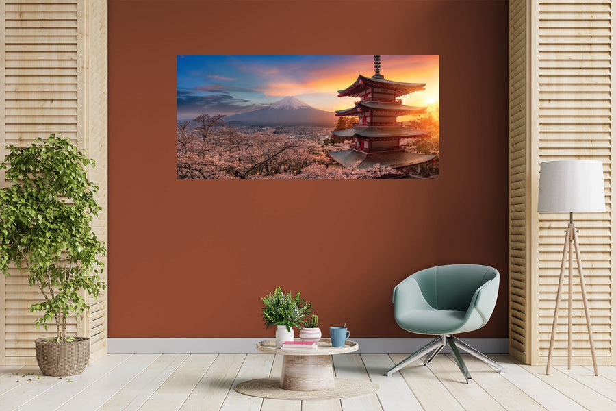 Popular Landmarks: Japan Realistic Poster - Removable Adhesive Decal