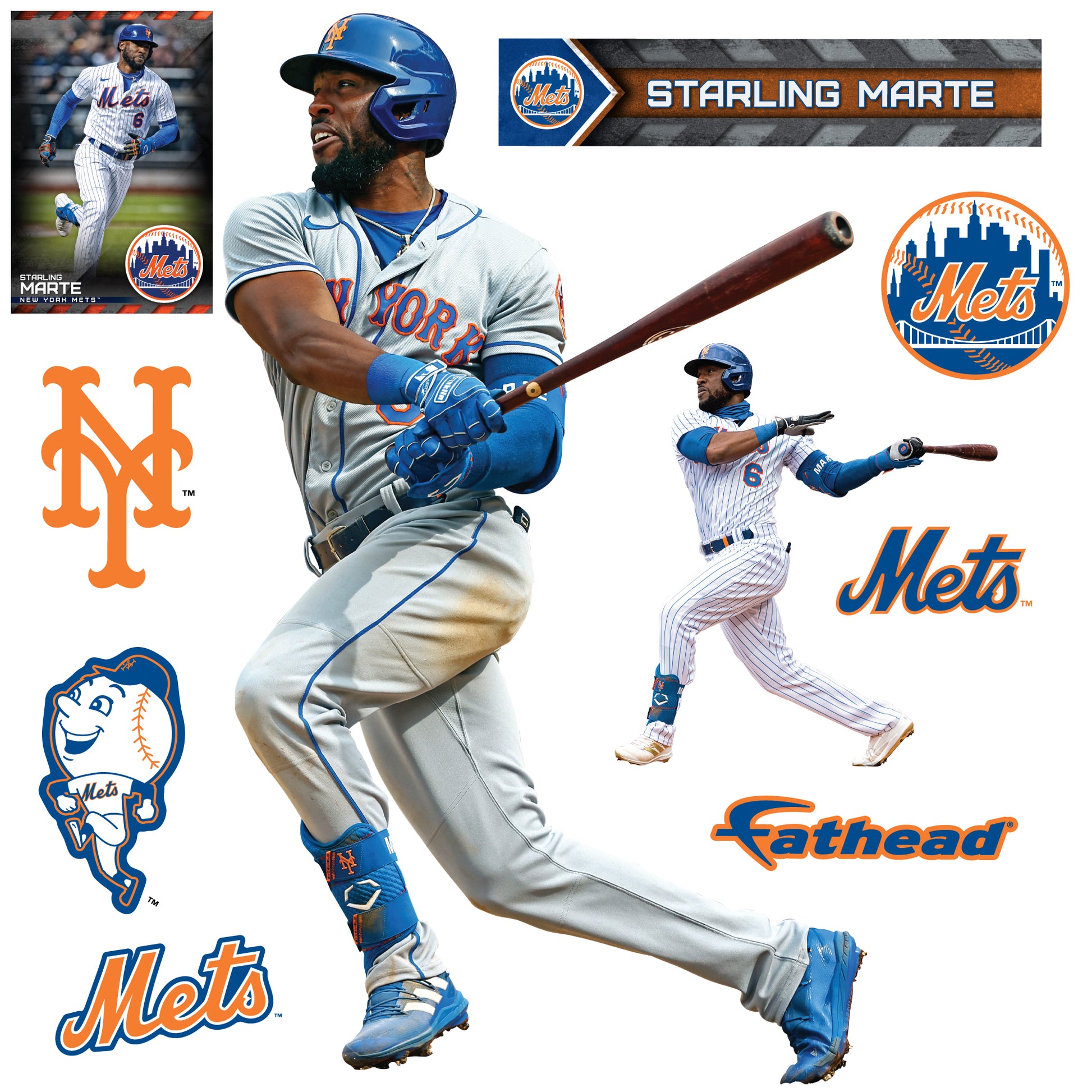 New York Mets: Starling Marte 2022 - Officially Licensed MLB Removable –  Fathead
